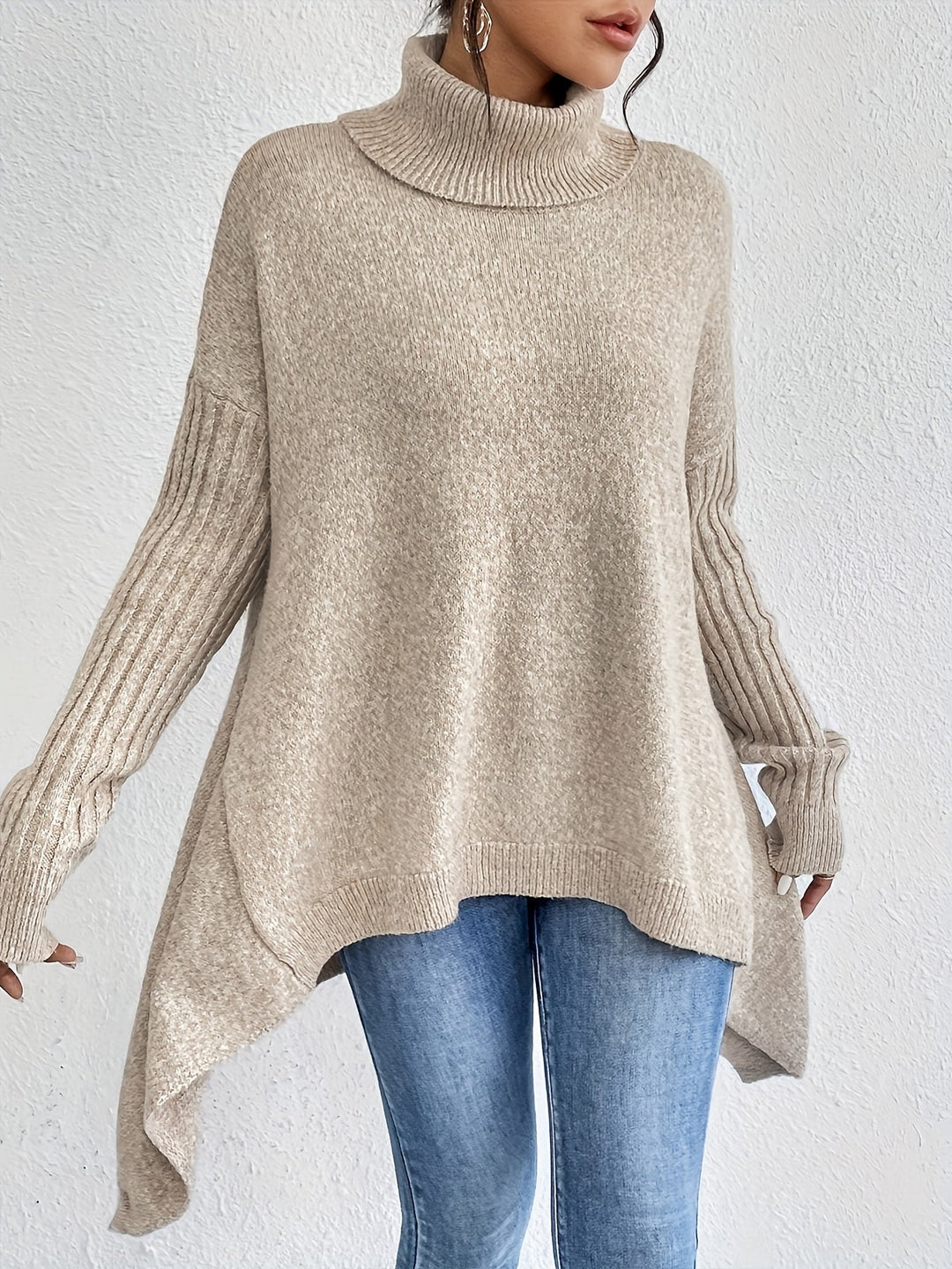 Isla™ | Oversized Turtleneck Sweater