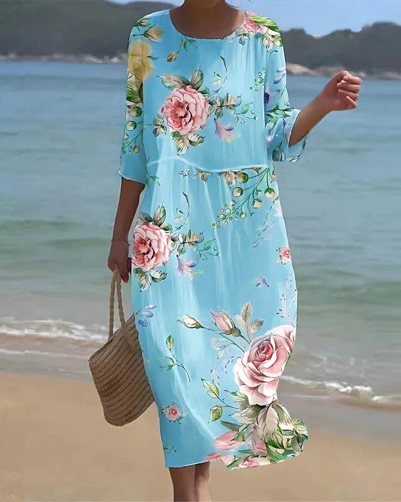 Jenna Elegant Floral Dress