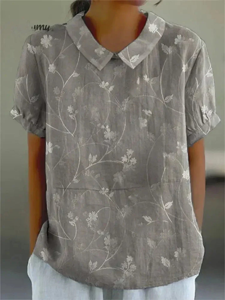 Suzy -  Cotton & Linen Blouse