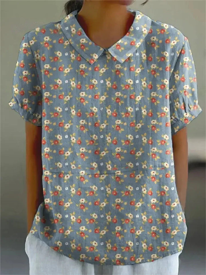 Suzy -  Cotton & Linen Blouse