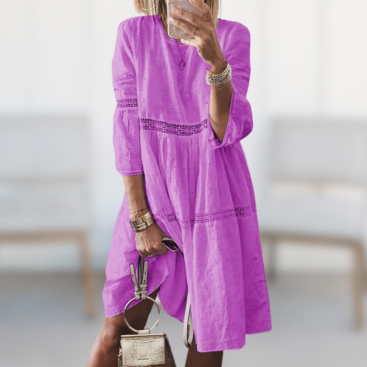 Fiona - Elegant Embroidered Dress
