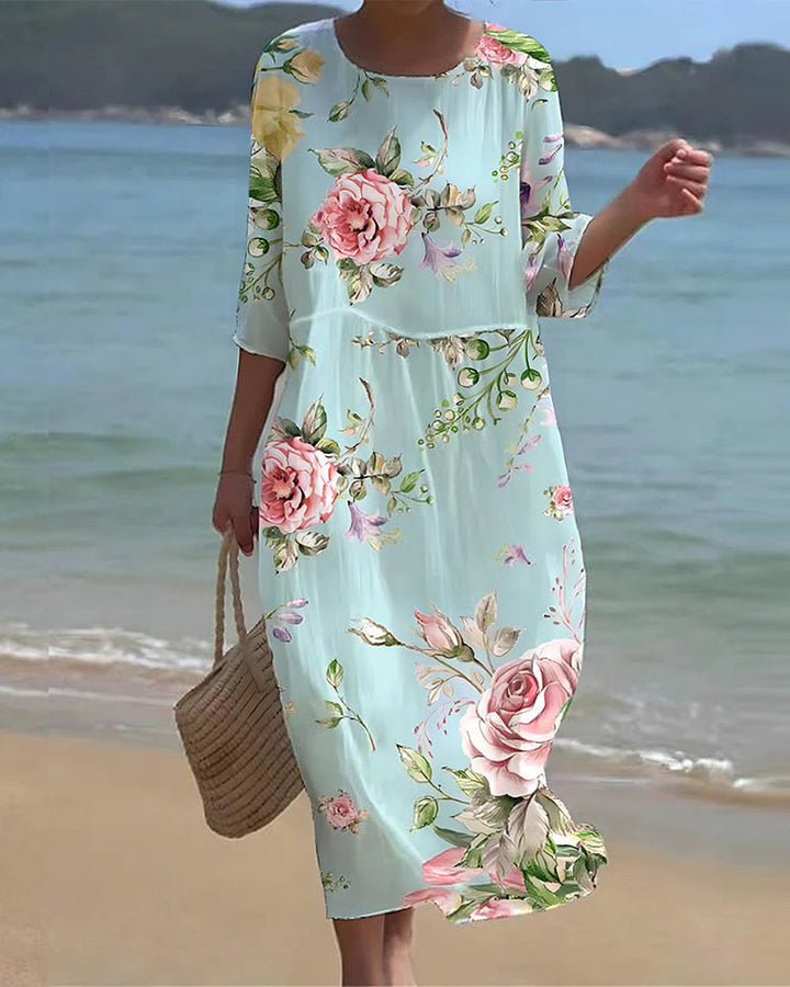 Mila - Elegant Floral Dress
