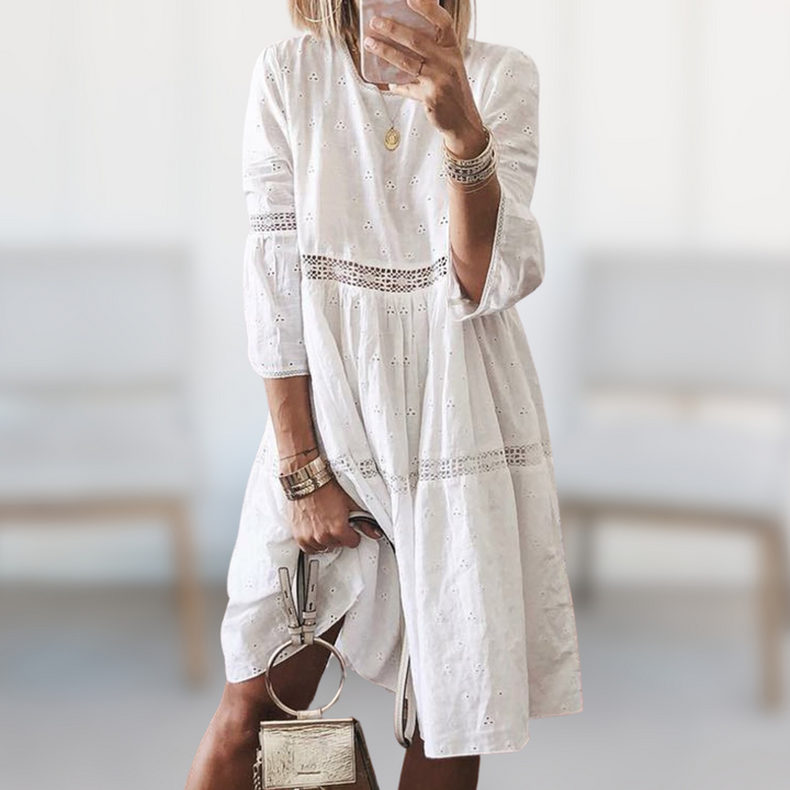 Fiona - Elegant Embroidered Dress