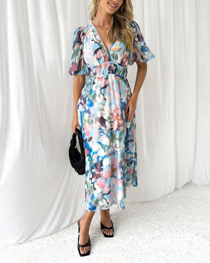 Vanessa - Elegant Floral Dress
