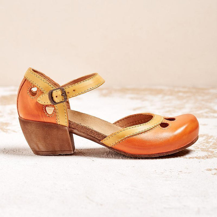 Malia - Orthopaedic Sandals with Low Heel