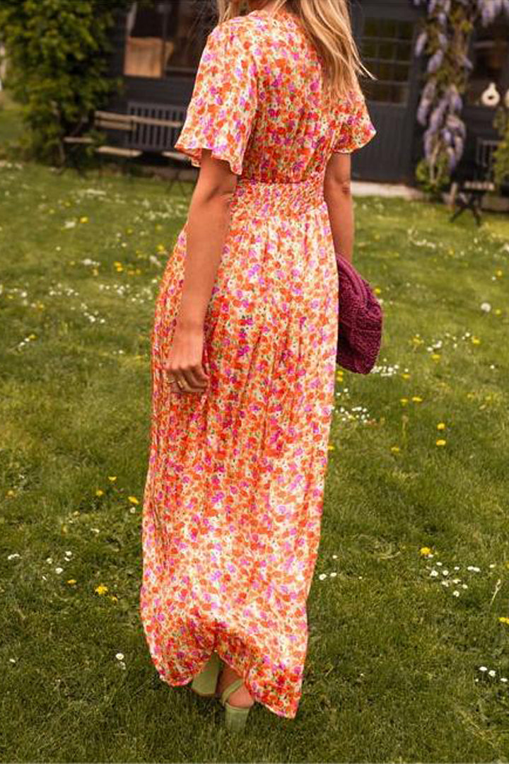 Alexandra Women's V-neck Long Dress