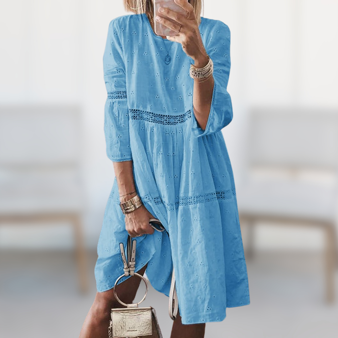 Fiona - Elegant Embroidered Dress