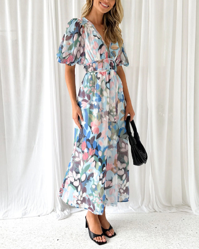 Vanessa - Elegant Floral Dress