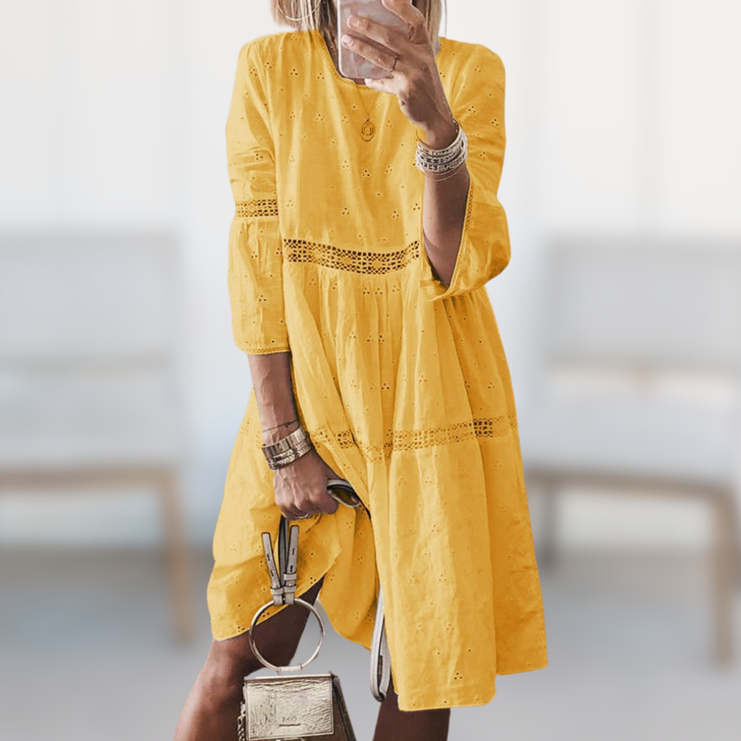 Fiona - Elegant Embroidered Dress