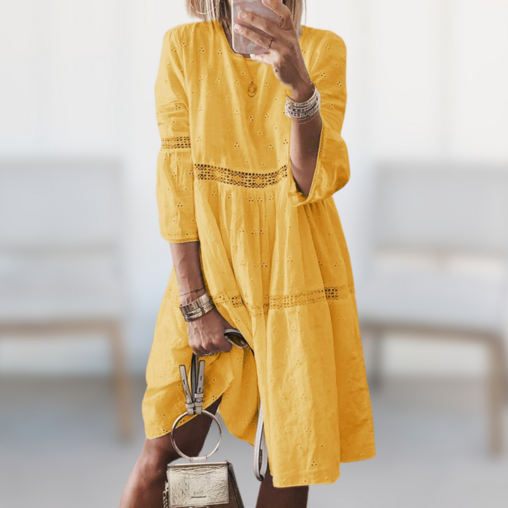 Fiona - Elegant Embroidered Dress