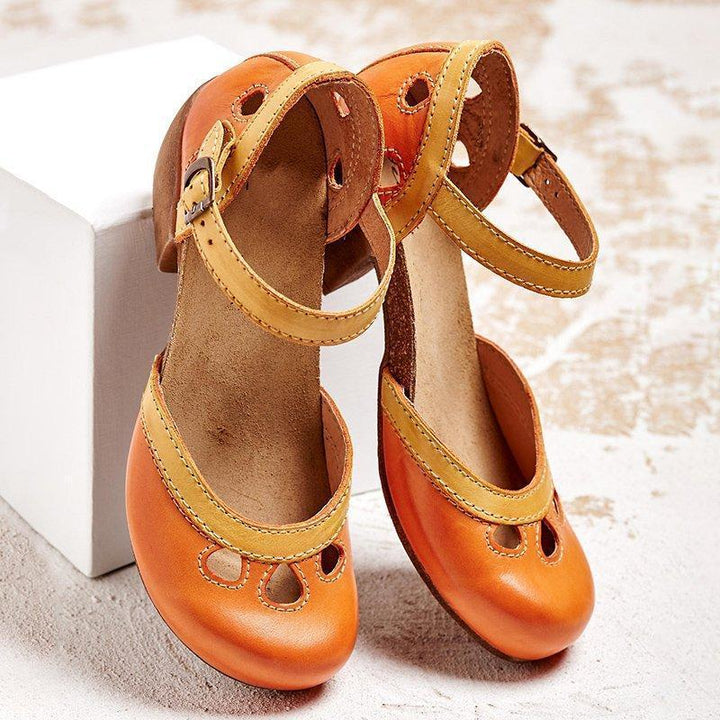 Malia - Orthopaedic Sandals with Low Heel
