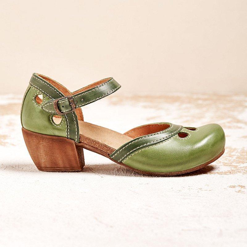 Malia - Orthopaedic Sandals with Low Heel