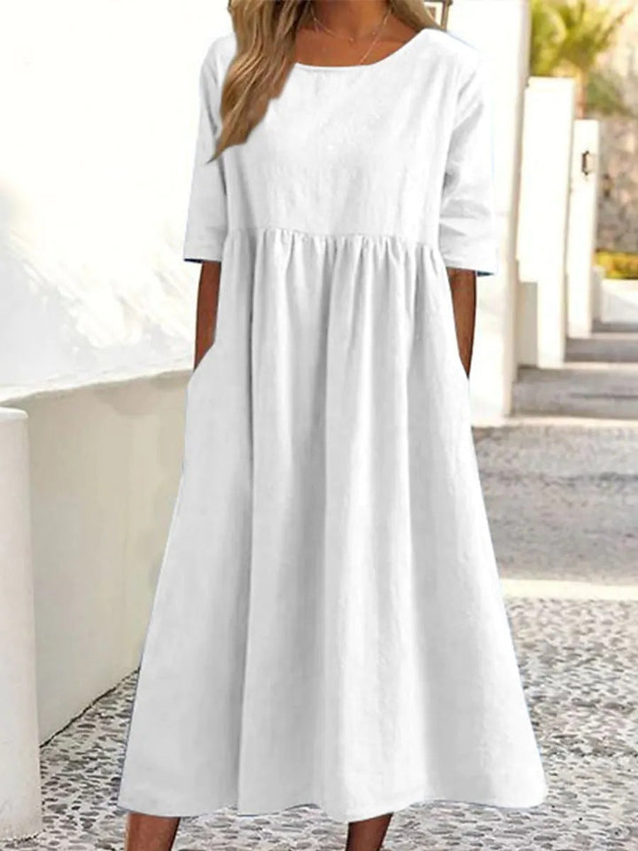 Nicole - Midi Dress with Half Sleeves