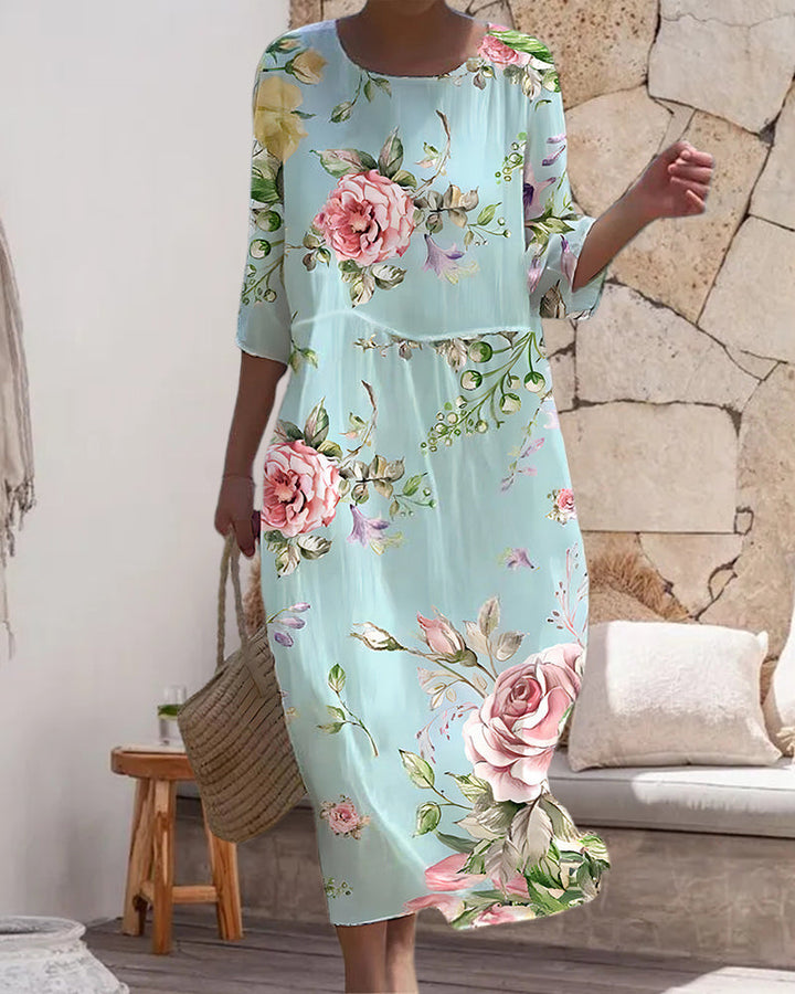 Mila - Elegant Floral Dress