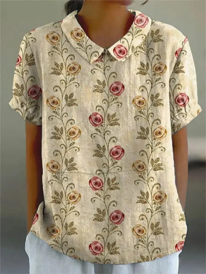 Suzy -  Cotton & Linen Blouse