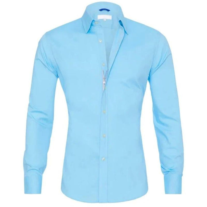 Frank - Wrinkle-free Shirt with Zipper