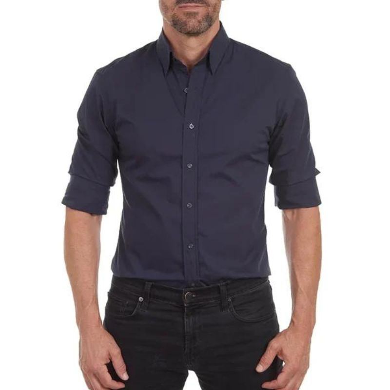 Frank - Wrinkle-free Shirt with Zipper