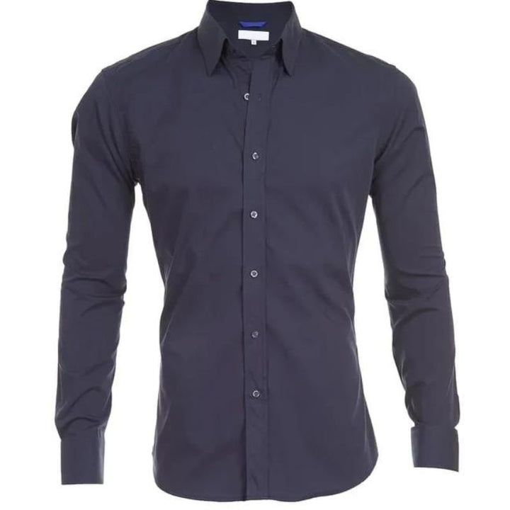 Frank - Wrinkle-free Shirt with Zipper