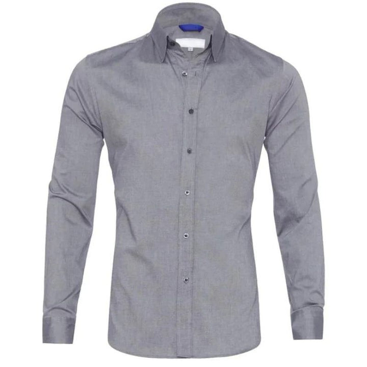 Frank - Wrinkle-free Shirt with Zipper