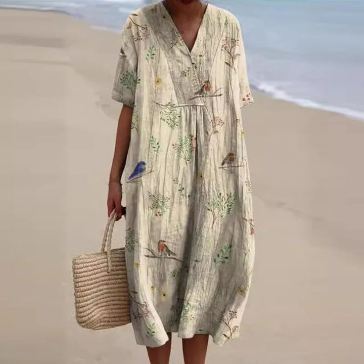 Sophia Vibrant Floral Dress