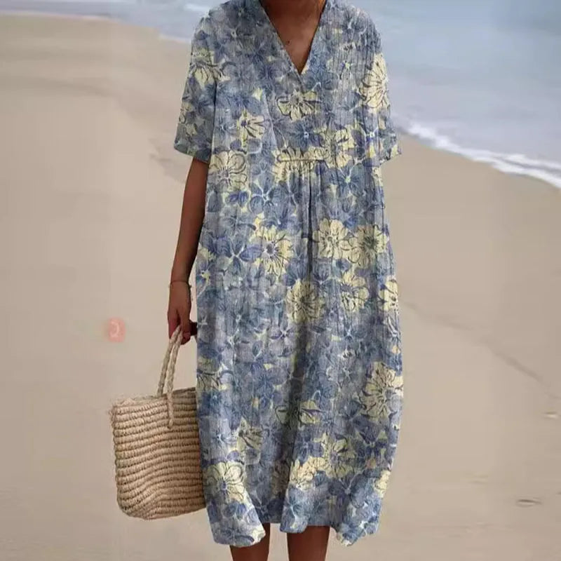 Sophia Vibrant Floral Dress