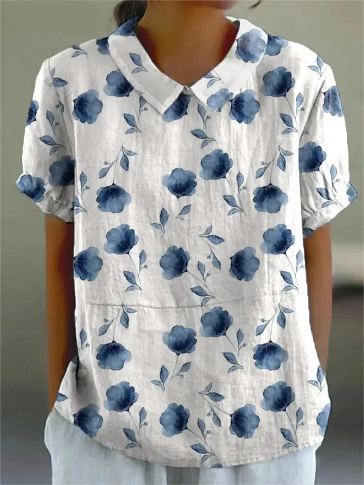 Suzy -  Cotton & Linen Blouse