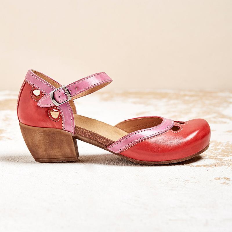Malia - Orthopaedic Sandals with Low Heel