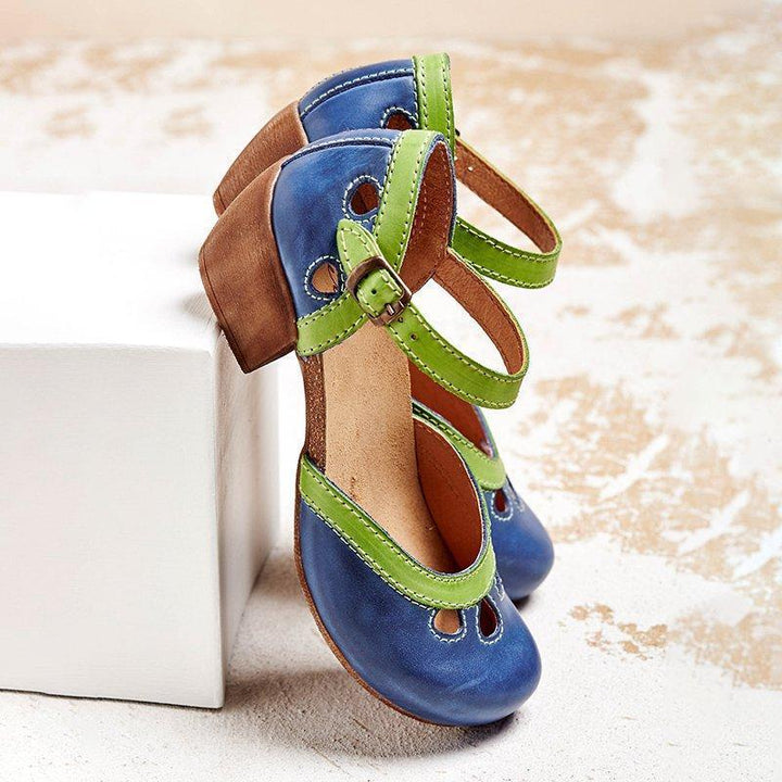 Malia - Orthopaedic Sandals with Low Heel