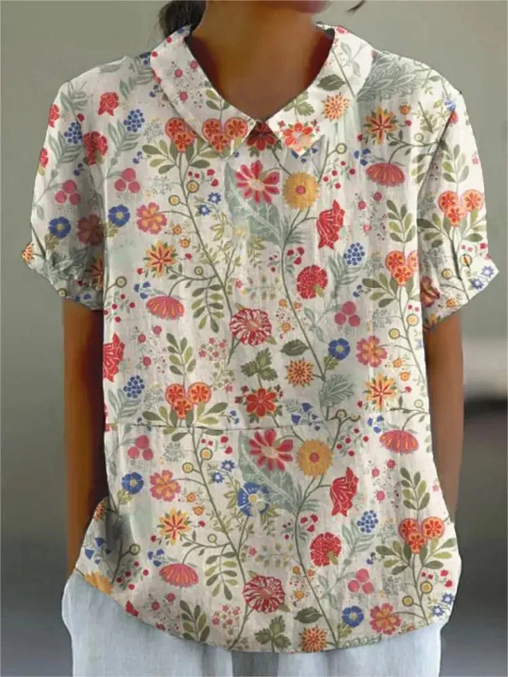 Suzy -  Cotton & Linen Blouse
