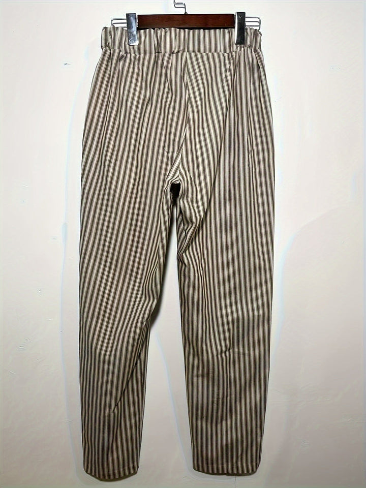 Lorna - Striped Summer Trousers
