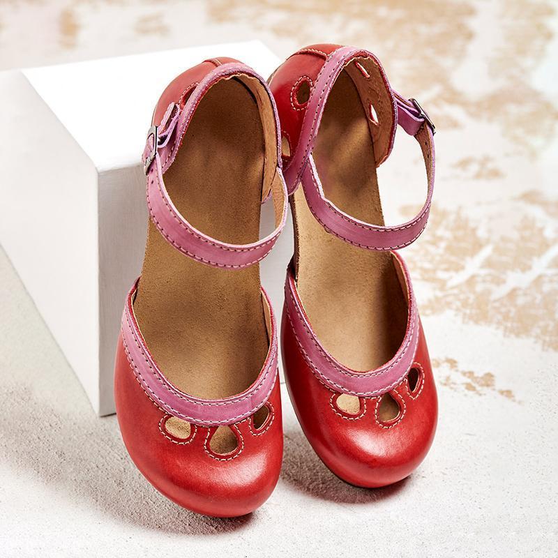 Malia - Orthopaedic Sandals with Low Heel