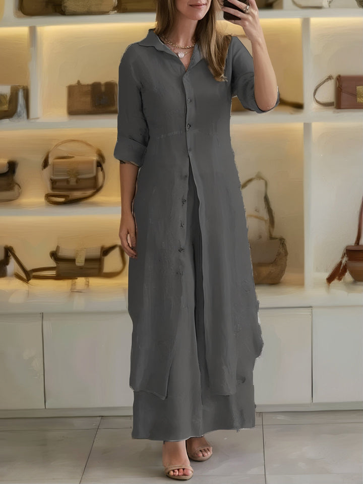 Alisa - Casual linen 2-piece set