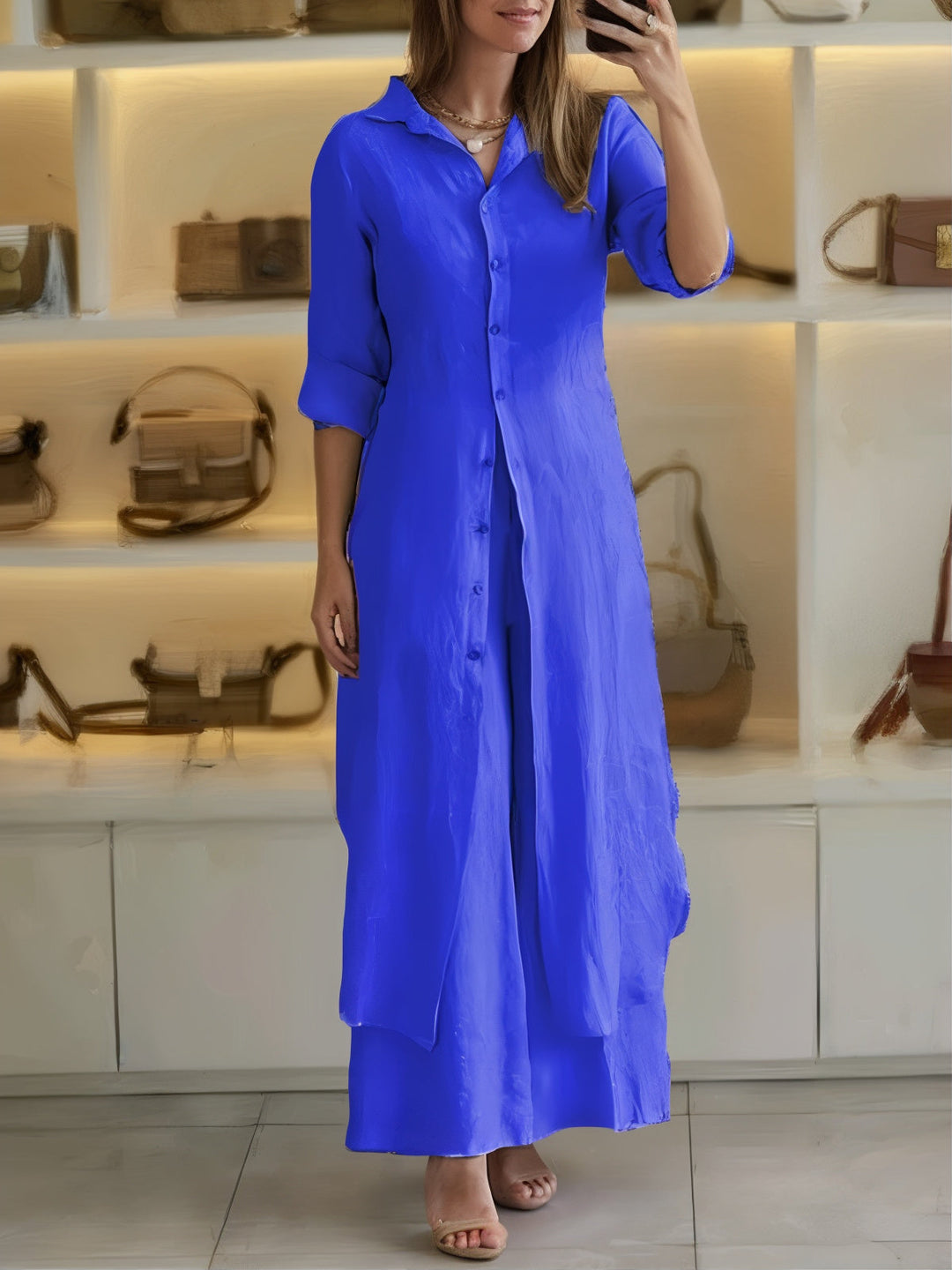 Alisa - Casual linen 2-piece set