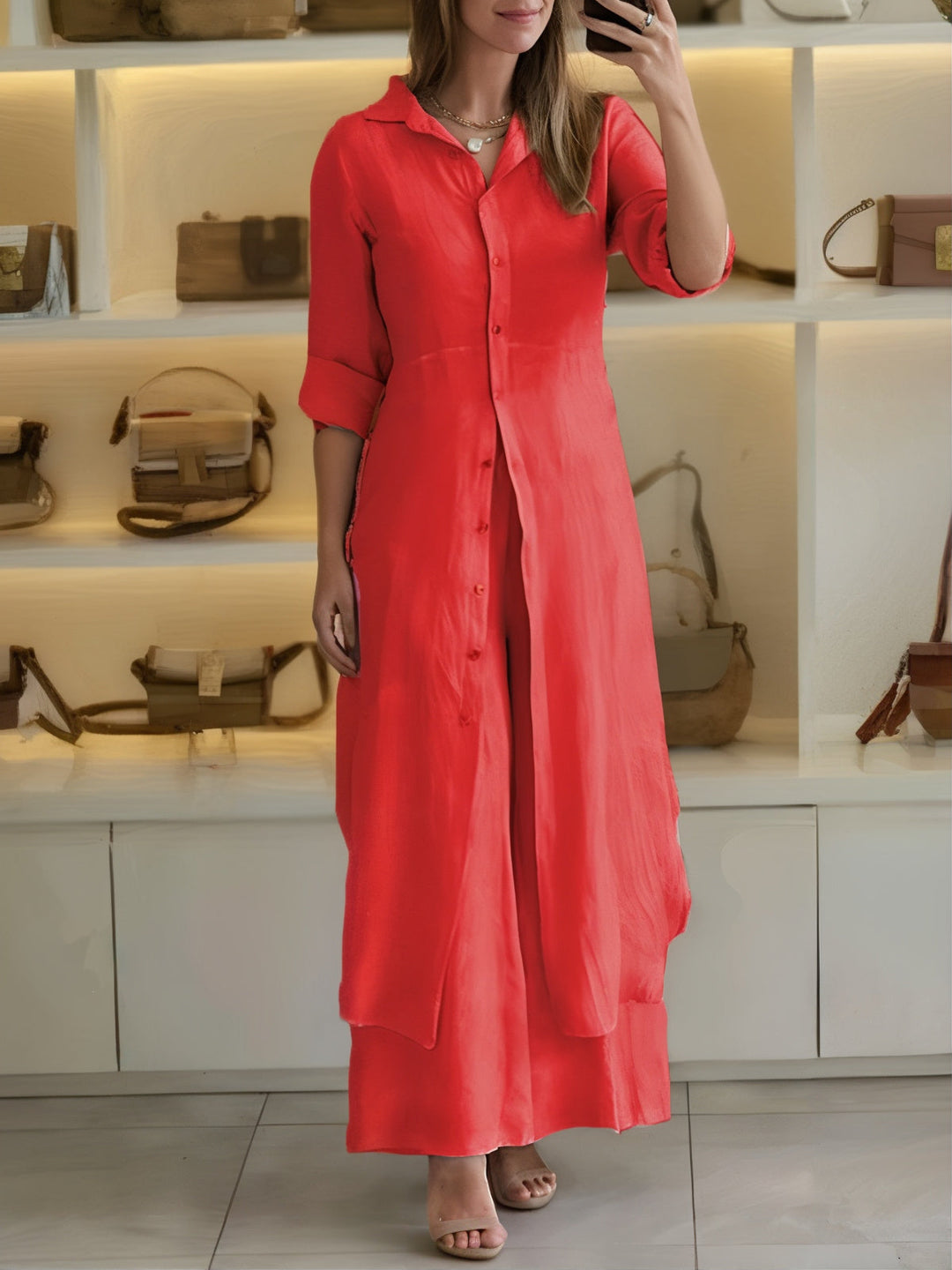 Alisa - Casual linen 2-piece set