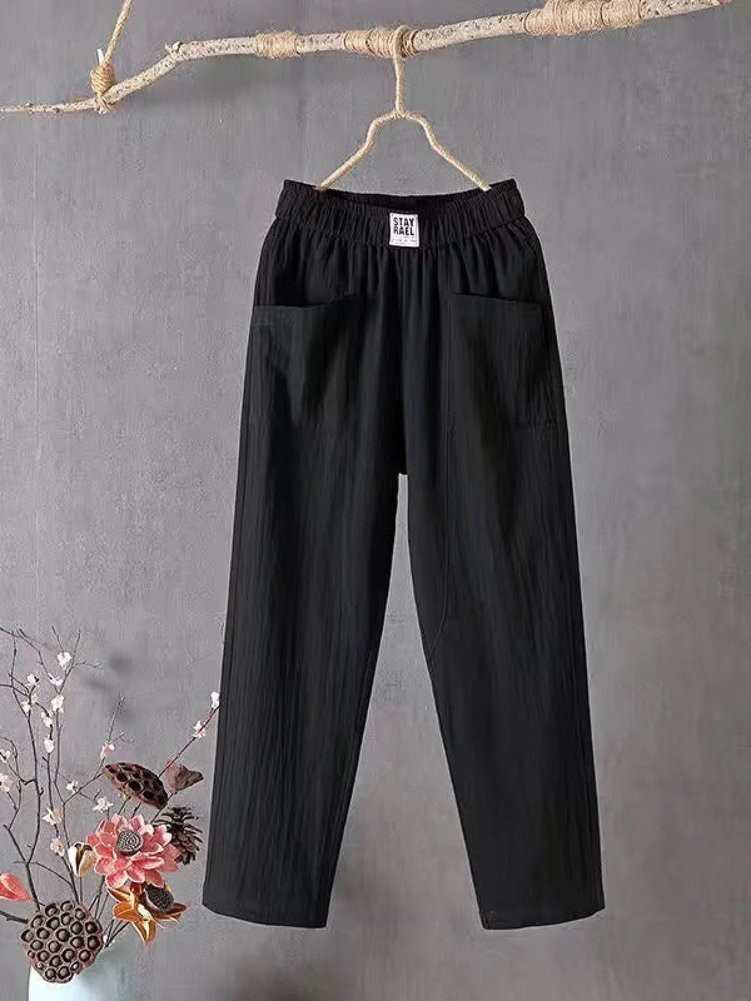 Sandra - Women's linen trousers