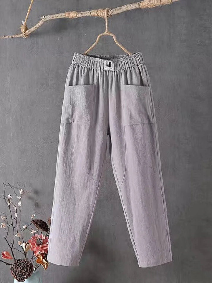 Sandra - Women's linen trousers