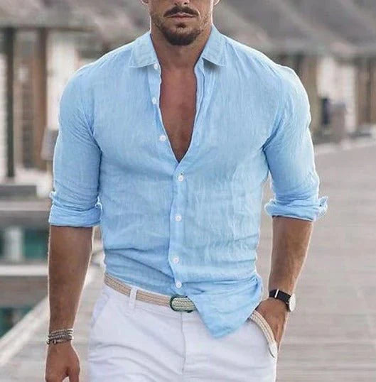 Richard - Pure Linen Summer Shirt
